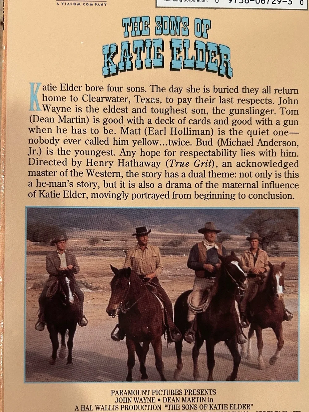 The Best of John Wayne VHS Box Set 4 Films 1992 Paramount Studios